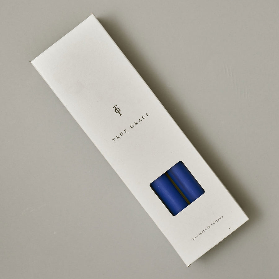 Cobalt Box of 12 Dining Candles | True Grace