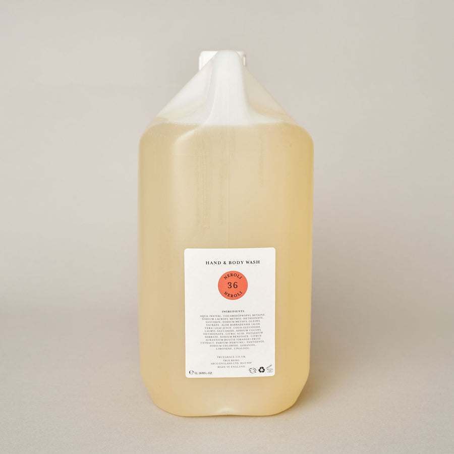 Neroli 5 Litre Hand & Body Wash Refill | True Grace